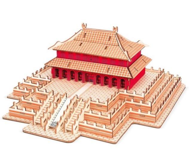 Die Halle der Höchsten Harmonie 3D-Holzbausatz