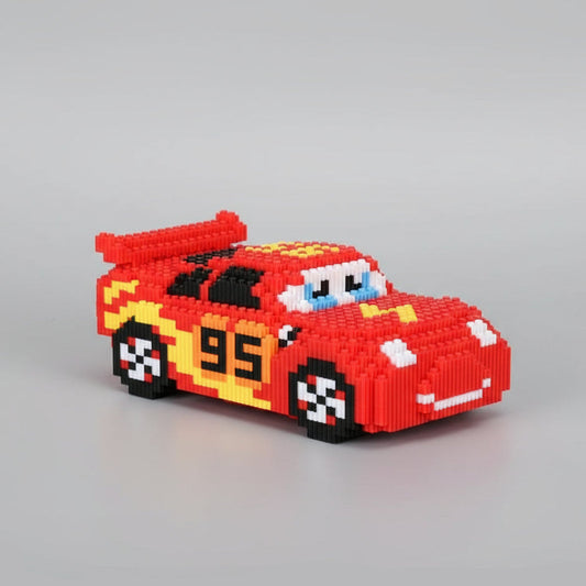 Rotes Rennauto Bausteinset