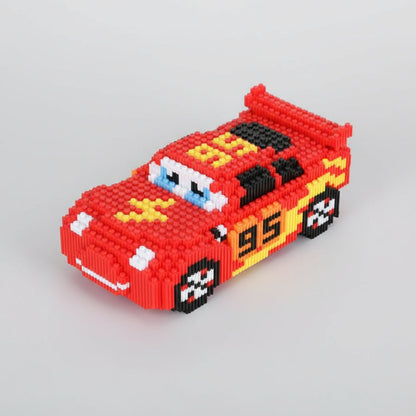 Rotes Rennauto Bausteinset