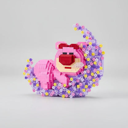 Schlafender rosa Bär Bausteinset