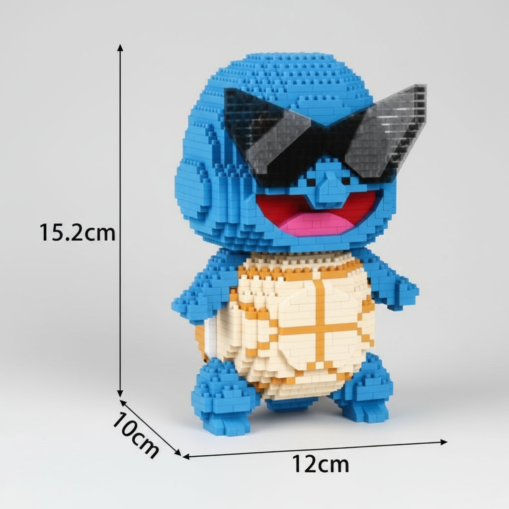 Blaue Schildkröte Bausteinset