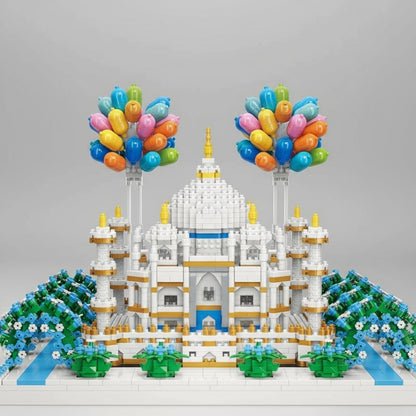 Taj Mahal mit Luftballons Bausteinset