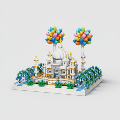 Taj Mahal mit Luftballons Bausteinset
