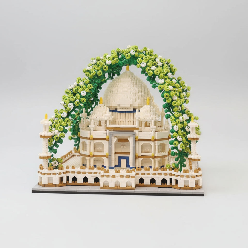 Taj Mahal mit Blumen Bausteinset