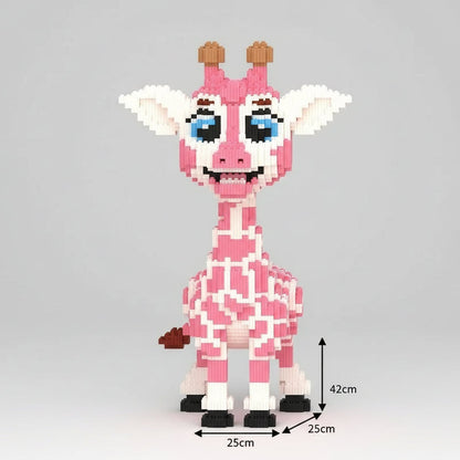 Rosa Giraffe Bausteinset