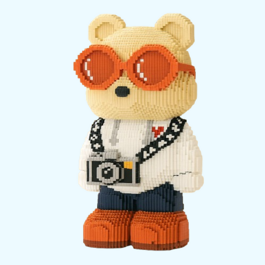 Bär mit Kamera Bausteinset