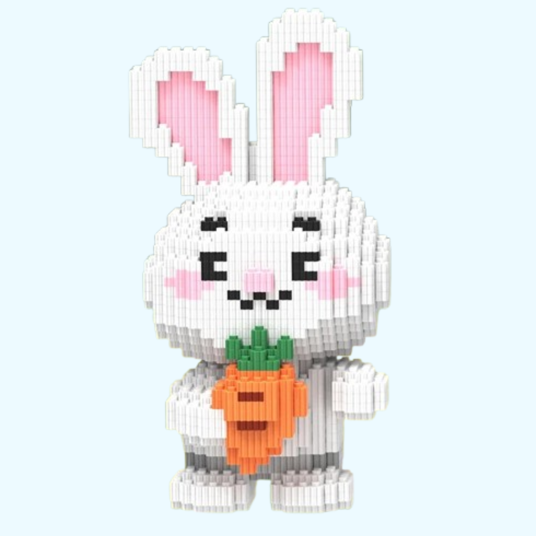 Hase mit Möhre Bausteinset