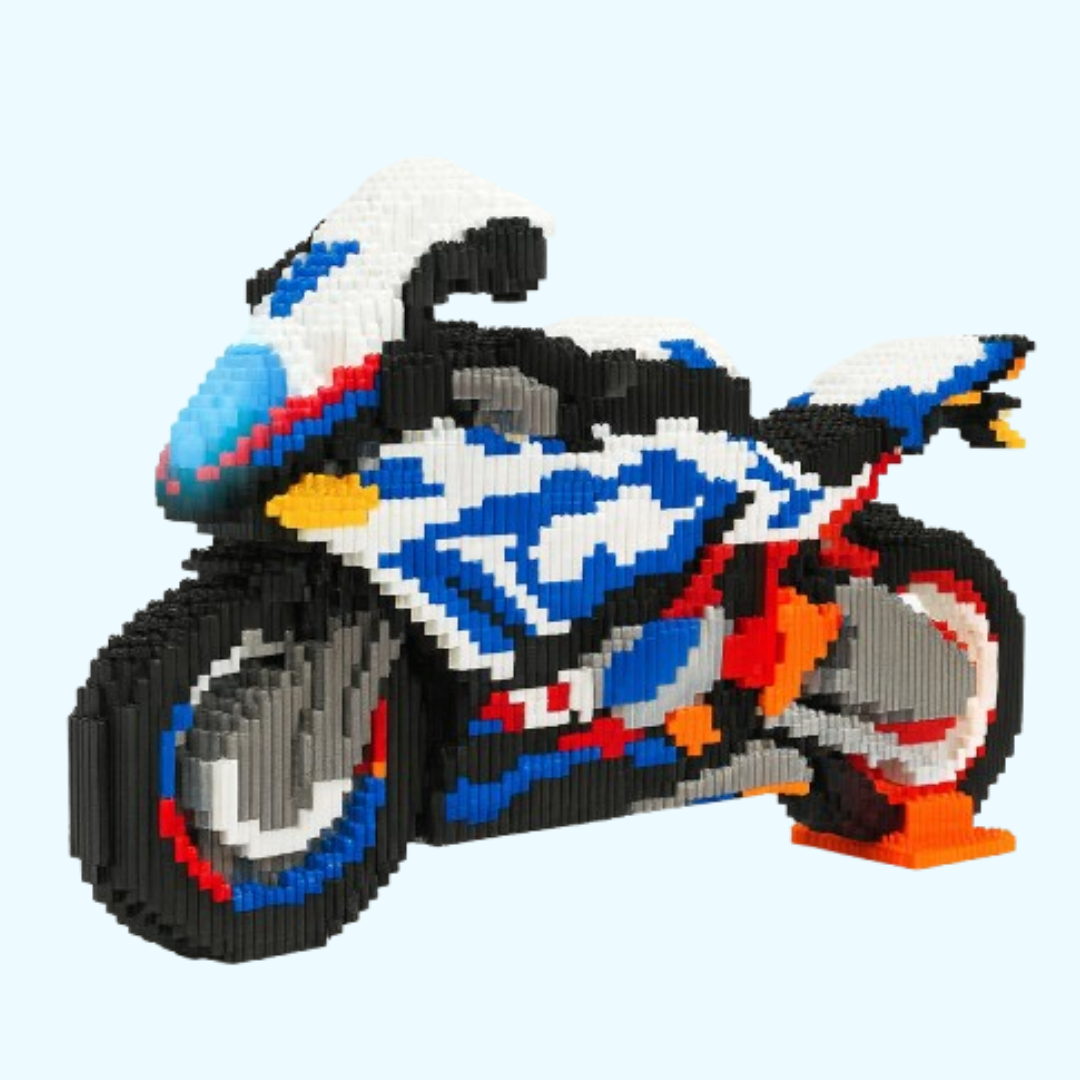 Cooles Motorrad Bausteinset