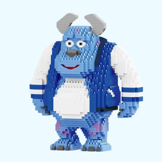 Blaues Monster Bausteinset