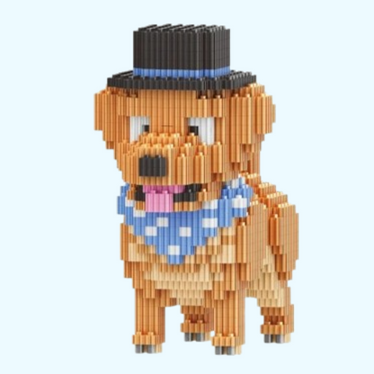 Hund mit Hut Bausteinset