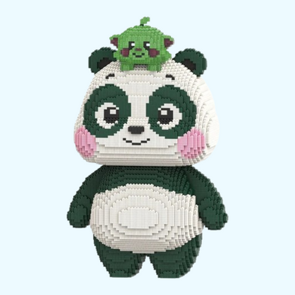 Panda mit Tierchen Bausteinset
