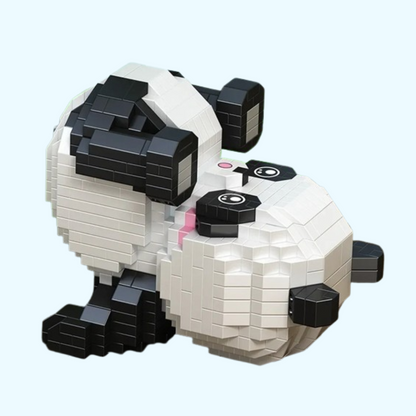 Liegender Panda Bausteinset