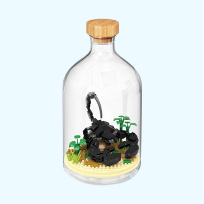 Tier in Flasche Bausteinset
