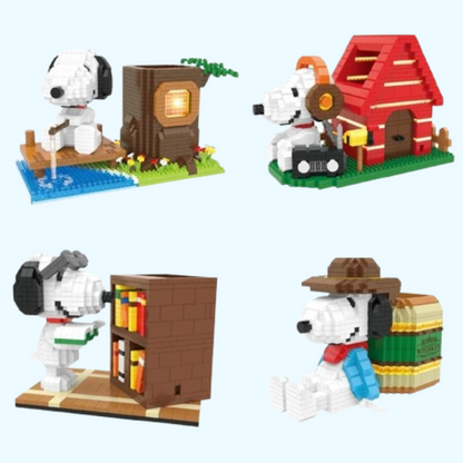 Fiktiver Beagle Stiftehalter Bausteinset