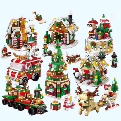 1+6 Weihnachtsgeschenkset Bausteinset
