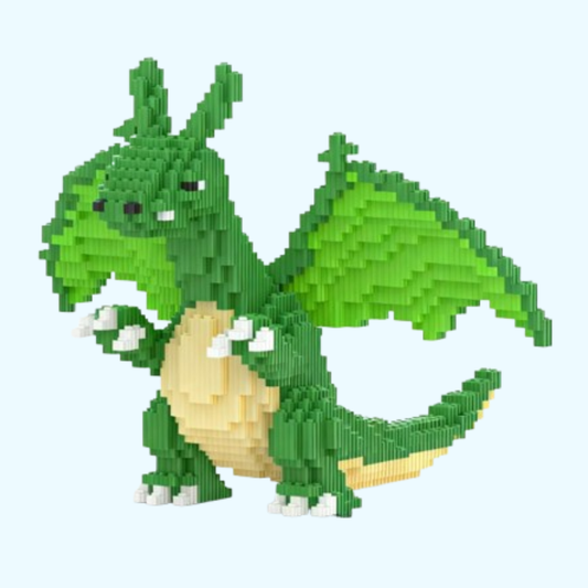 Grüner Drache Bausteinset