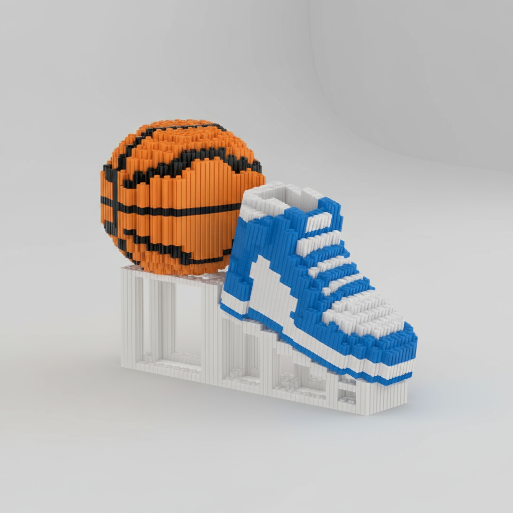 Basketballschuh & Ball Bausteinset