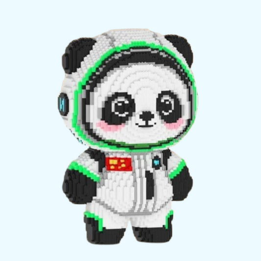 Astronauten-Panda Bausteinset
