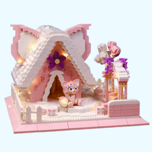 Das Haus des rosa Fuchses Bausteinset